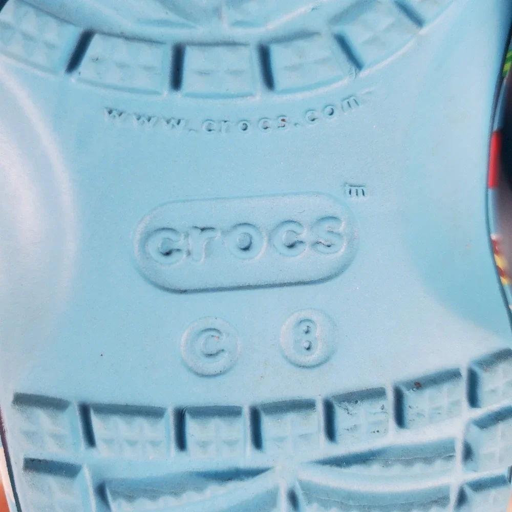 Crocs Cocomelon Classic Toddler Clogs Sz 8 C8 Blue Vented Sandals *read*‎